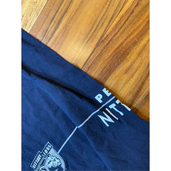 Size XL - vintage Y2K, Penn‎ State University wraparound logo T-shirt blue men - Picture 4 of 9
